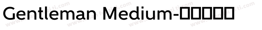Gentleman Medium字体转换